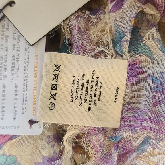 New spell designs lovebird vintage travel scarf love bird chamomile one size os - Picture 8 of 16